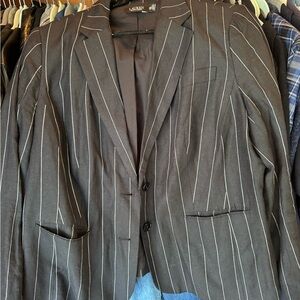 Ralph Lauren Linen Pinstripe Blazer